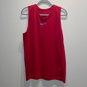 Nike dry fit red tank top. Mens large. Good condition.